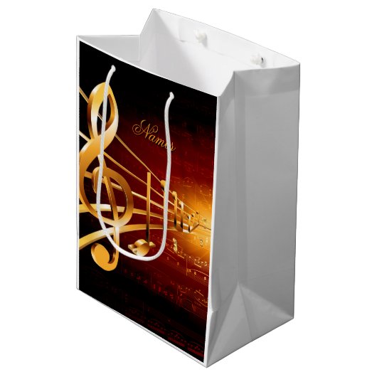 Muziekvieringsthema's Medium Cadeauzakje (Voorkant Gekanteld)