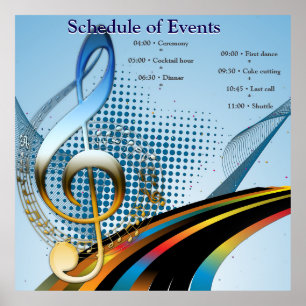 Muziekvieringsthema's Poster