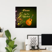 Muziekvieringsthema's Poster (Thuiskantoor)
