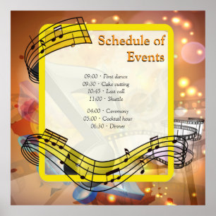 Muziekvieringsthema's Poster