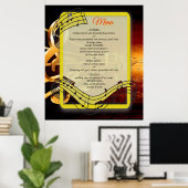 Muziekvieringsthema's Poster (Thuiskantoor)