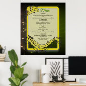 Muziekvieringsthema's Poster (Thuiskantoor)