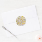 Muziekvieringsthema's Ronde Sticker (Envelop)