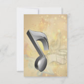 Muziekvieringsthema's RSVP Kaartje (Achterkant)