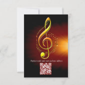 Muziekvieringsthema's RSVP Kaartje (Achterkant)