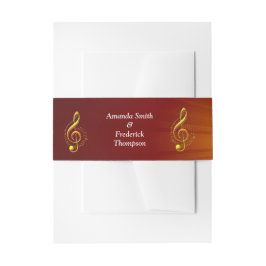 Muziekvieringsthema's Uitnodigingen Wikkel
