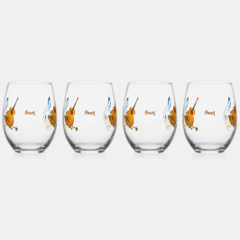 Muziekvieringsthema's Wijnglas Zonder Voet