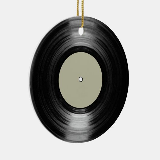 muziekvinylrecord keramisch ornament (Rechts)
