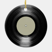 muziekvinylrecord keramisch ornament (Achterkant)