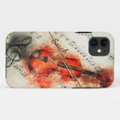 Muziekviolin Musician Musical Custom Name Case-Mate iPhone Case (Achterkant (horizontaal))
