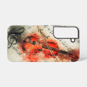 Muziekviolin Musician Musical Custom Name Samsung Galaxy Hoesje (Achterkant horizontaal)
