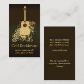 muziekvisitekaartje visitekaartje (Voorkant / Achterkant)