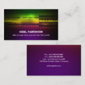 muziekvisitekaartje visitekaartje (Voorkant / Achterkant)