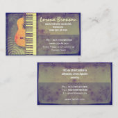 muziekvisitekaartje visitekaartje (Voorkant / Achterkant)