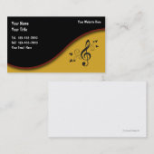 MuziekVisitekaartjes Visitekaartje (Voorkant / Achterkant)