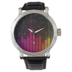 Muziekvolume voor Disco Lights Horloge