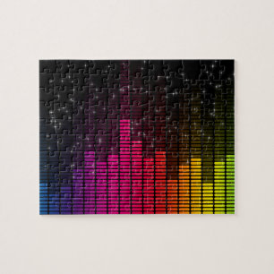 Muziekvolume voor Disco Lights Legpuzzel