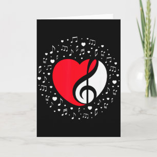 Muziekvorm Hart Voor Muzikant Valentijnscadeau Kaart