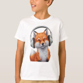 Muziekvos grappig t-shirt (Voorkant)
