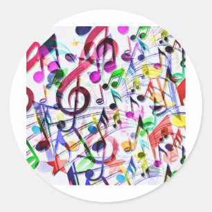 Muziekwaardering_ Ronde Sticker