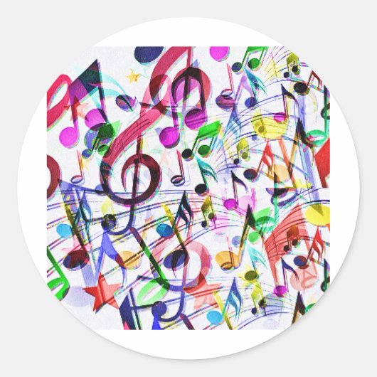 Muziekwaardering_ Ronde Sticker (Voorkant)