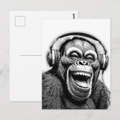 muziekwagen briefkaart (Voorkant / Achterkant)