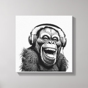 muziekwagen canvas afdruk