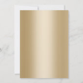 Muziekweddenschap Elegant Black & Gold Kaart (Achterkant)