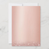 Muziekweduwschap Modern Roos Gold Background Kaart (Achterkant)