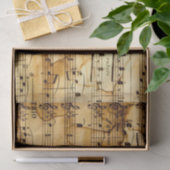 Muziekweefsel met gouden pagina's tissuepapier (Geschenk)