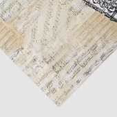 Muziekweefselpapier voor  Saksen-pagina Tissuepapier (Detail)