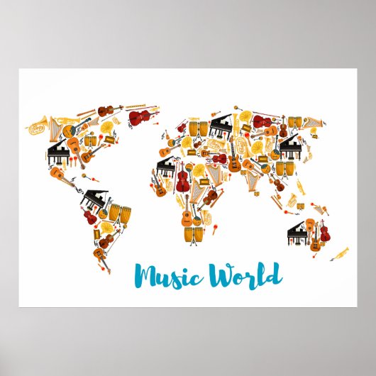 Muziekwereld Poster (Voorkant)