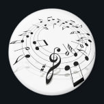 Muziekwerveling Magneet<br><div class="desc">Basisclipart van muzieknoten in een cirkel.</div>