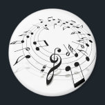 Muziekwerveling Magneet<br><div class="desc">Basisclipart van muzieknoten in een cirkel.</div>