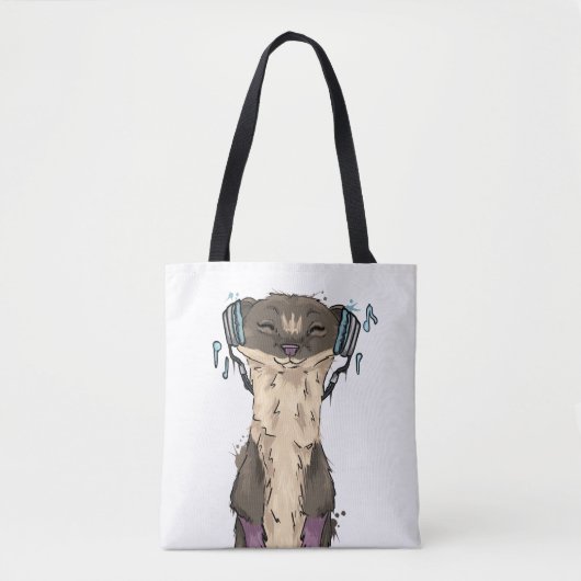 Muziekwezel Tote Bag (Voorkant)