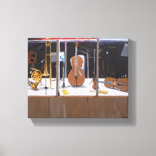 Muziekwinkel Canvas Afdruk (Voorkant)