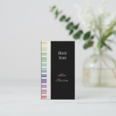 Muziekwinkel - Visitekaartje (Staand voorkant)