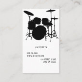 Muziekwinkel voor opnamestudio visitekaartje (Achterkant)