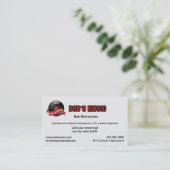 muziekwinkel voor platenzaken visitekaartje (Staand voorkant)