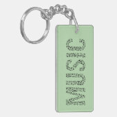 muziekwoord sleutelhanger (Voorkant Links)