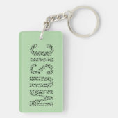 muziekwoord sleutelhanger (achterkant)