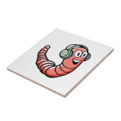 Muziekworm Tegeltje (Zijkant)