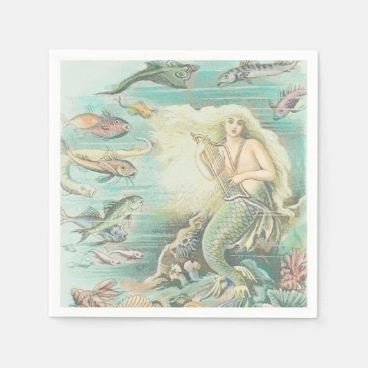  muziekzeemeermin onder het Zee ontkoppeling Servet (Voorkant)