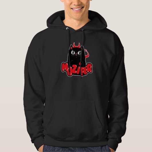 Muzifer I Cat Kitten Lucifer Devil Little Devil Lu Hoodie (Voorkant)