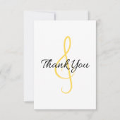 Muzikaal bedankje 1 bedankkaart (Voorkant)