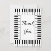 Muzikaal bedankje 2 bedankkaart (Voorkant)