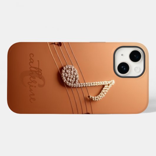 Muzikaal Case-Mate iPhone Case (Achterkant (horizontaal))