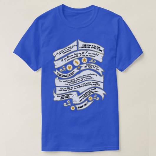 Muzikaal citaat t-shirt (Design voorkant)