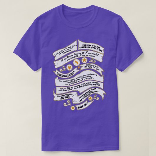 Muzikaal citaat t-shirt (Design voorkant)