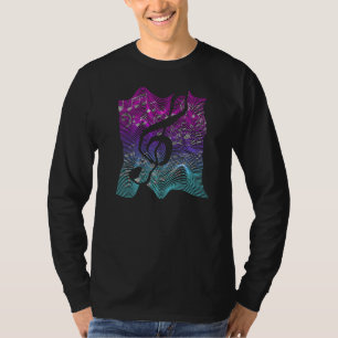 Muzikaal Clef Muziekblad Notities School Muzikant  T-shirt